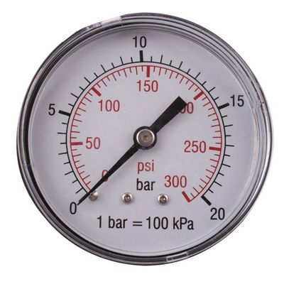 Pressure Gauge 0-20bar1/4rear 63mm D6314r20